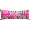 Pink & Green Paisley and Stripes Custom Body Pillow