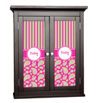 Pink & Green Paisley and Stripes Cabinet Decal - Small (Personalized)