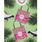 Pink & Green Paisley and Stripes Canvas Tote Lifestyle Front and Back- 13x13