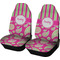 Pink & Green Paisley and Stripes Car Seat Covers