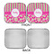 Pink & Green Paisley and Stripes Car Sun Shades - APPROVAL