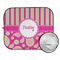 Pink & Green Paisley and Stripes Car Sun Shades - FOLDED & UNFOLDED