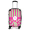 Pink & Green Paisley and Stripes Carry-On Travel Bag - With Handle