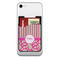 Pink & Green Paisley and Stripes 2-in-1 Cell Phone Credit Card Holder & Screen Cleaner (Personalized)