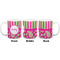Pink & Green Paisley and Stripes Coffee Mug - 11 oz - White APPROVAL