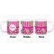 Pink & Green Paisley and Stripes Coffee Mug - 20 oz - White APPROVAL