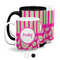 Pink & Green Paisley and Stripes Coffee Mugs Main