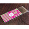 Pink & Green Paisley and Stripes Colored Pencils - In Package