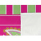 Pink & Green Paisley and Stripes Cooling Towel- Detail