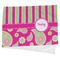 Pink & Green Paisley and Stripes Cooling Towel (Personalized)