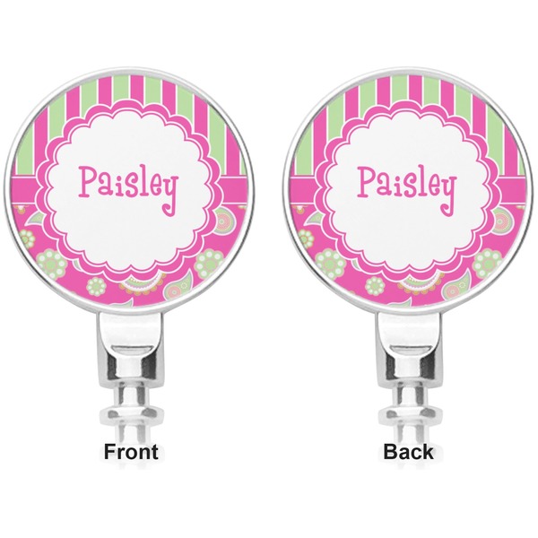 Pink & Green Paisley and Stripes Corkscrew - Apvl