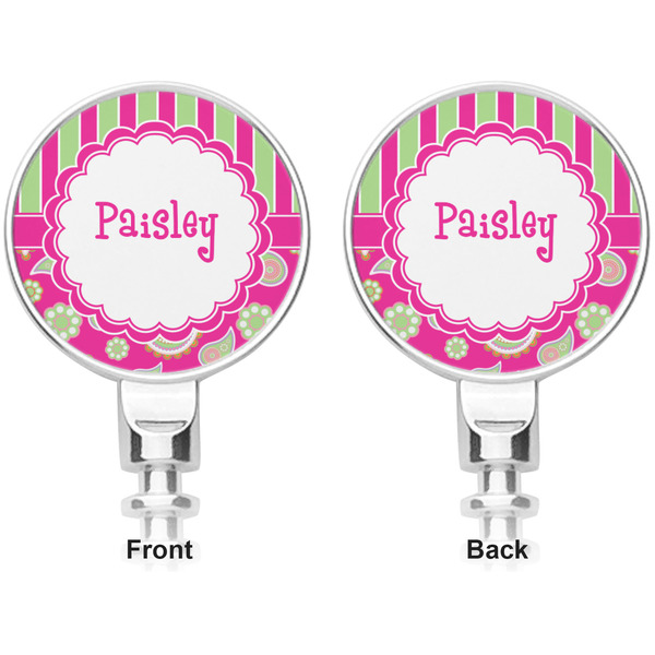 Pink & Green Paisley and Stripes Corkscrew - Apvl