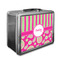 Pink & Green Paisley and Stripes Lunch Box (Personalized)
