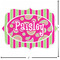 Pink & Green Paisley and Stripes Custom Shape Iron On Patches - L - APPROVAL