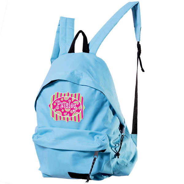 Pink & Green Paisley and Stripes Custom Shape Iron On Patches - XL single APPROVAL