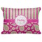Pink & Green Paisley and Stripes Decorative Baby Pillow - Apvl