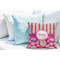 Pink & Green Paisley and Stripes Decorative Pillow Case - LIFESTYLE 2