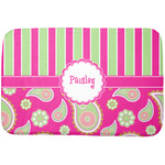 Pink & Green Paisley and Stripes Dish Drying Mat (Personalized)