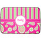 Pink & Green Paisley and Stripes Dish Drying Mat (Personalized)