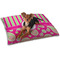 Pink & Green Paisley and Stripes Dog Bed - Small w/ Name or Text
