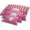Pink & Green Paisley and Stripes Dog Beds - MAIN (sm, med, lrg)
