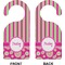 Pink & Green Paisley and Stripes Door Hanger (Approval)