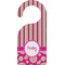 Pink & Green Paisley and Stripes Door Hanger (Personalized)