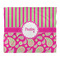 Pink & Green Paisley and Stripes Duvet Cover - King - Front