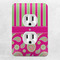 Pink & Green Paisley and Stripes Electric Outlet Plate - LIFESTYLE