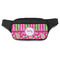 Pink & Green Paisley and Stripes Fanny Packs - FRONT