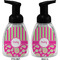 Pink & Green Paisley and Stripes Foam Soap Bottle (Front & Back)