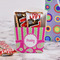 Pink & Green Paisley and Stripes French Fry Favor Box - w/ Treats View