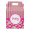 Pink & Green Paisley and Stripes Gable Favor Box - Front