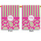 Pink & Green Paisley and Stripes Garden Flags - Large - Double Sided - APPROVAL