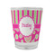 Pink & Green Paisley and Stripes Glass Shot Glass - 1.5 oz - Single (Personalized)