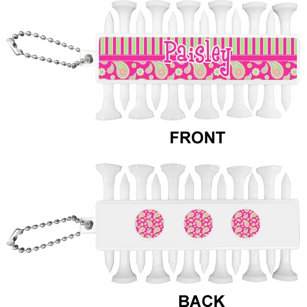 Pink & Green Paisley and Stripes Golf Buddy (Approval)