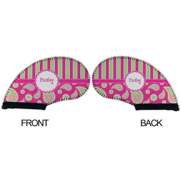 Pink & Green Paisley and Stripes Golf Club Covers - APPROVAL