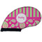 Pink & Green Paisley and Stripes Golf Club Covers - FRONT