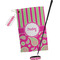 Pink & Green Paisley and Stripes Golf Gift Kit (Full Print)