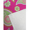Pink & Green Paisley and Stripes Golf Towel - Detail