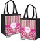Pink & Green Paisley and Stripes Grocery Bag - Apvl
