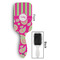 Pink & Green Paisley and Stripes Hair Brush - Approval