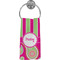 Pink & Green Paisley and Stripes Hand Towel - Full Print (Personalized)