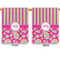 Pink & Green Paisley and Stripes House Flags - Double Sided - APPROVAL