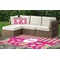 Pink & Green Paisley and Stripes Outdoor Mat & Cushions