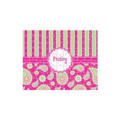 Pink & Green Paisley and Stripes 110 pc Jigsaw Puzzle (Personalized)
