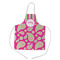 Pink & Green Paisley and Stripes Kid's Apron w/ Name or Text