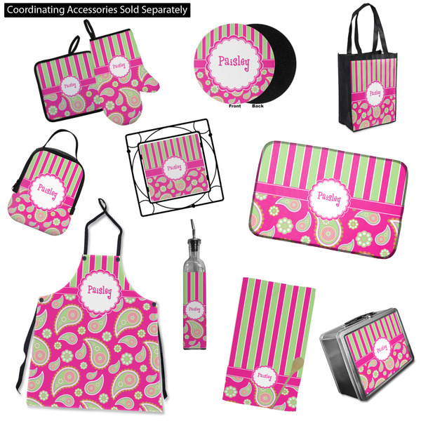 Pink & Green Paisley and Stripes Kitchen Accessories & Decor