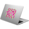 Pink & Green Paisley and Stripes Laptop Decal (Personalized)