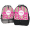 Pink & Green Paisley and Stripes Large Backpacks - Both